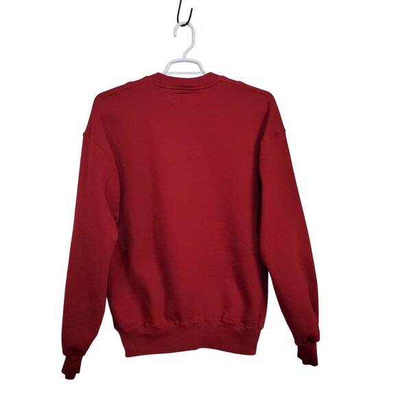 LL Bean X Russell Athletic XL Sweatshirt Henley Button Vintage Pullover Maroon - Picture 3 of 12